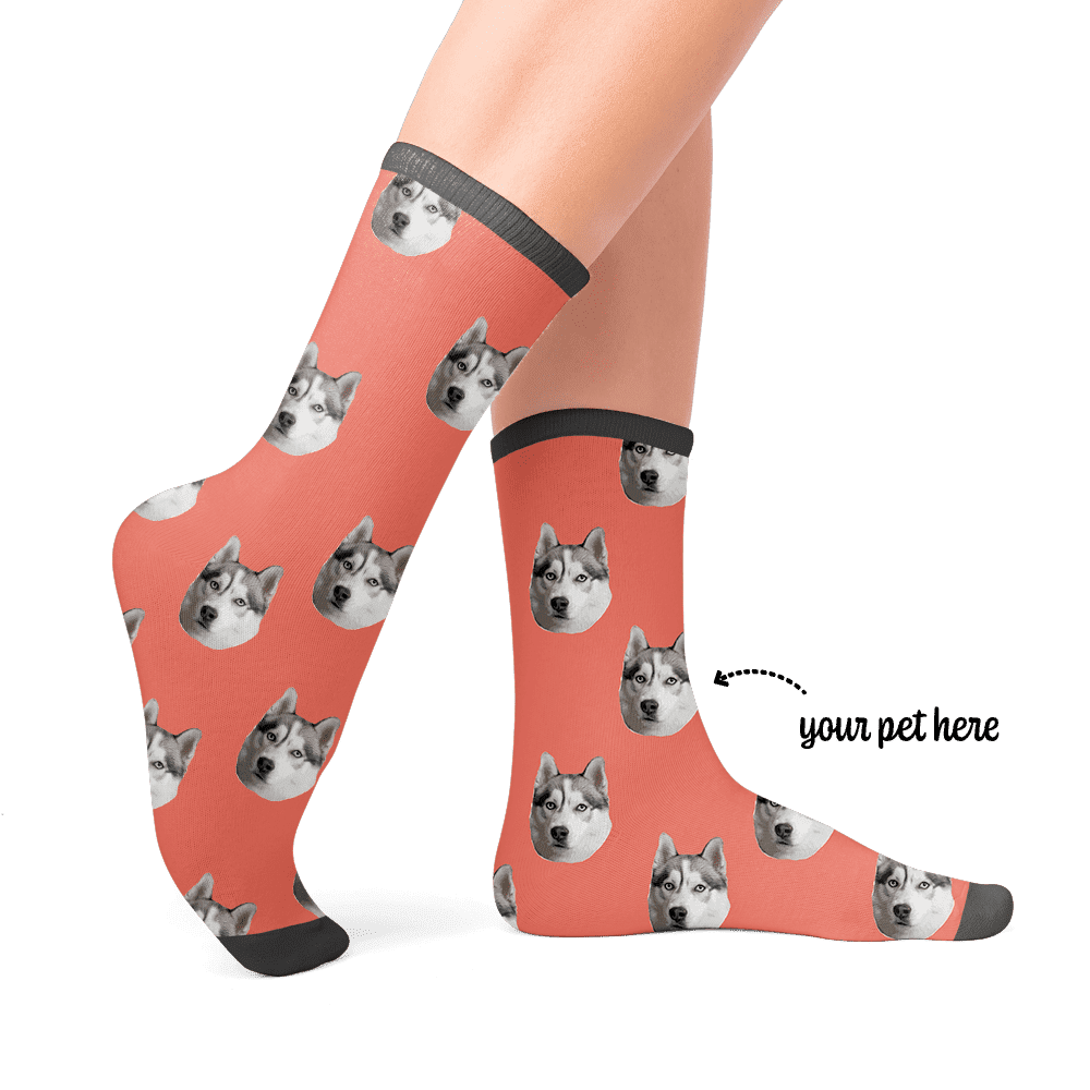 Get socks with your pet on them best sale